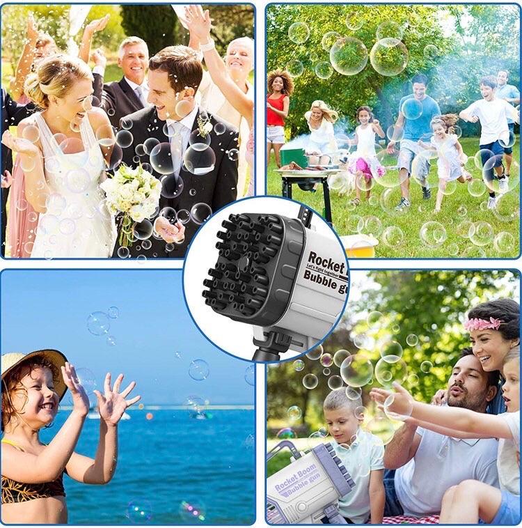 Little Fat Hugs Rocket Boom Bubble Gun | The Nest Attachment Parenting Hub