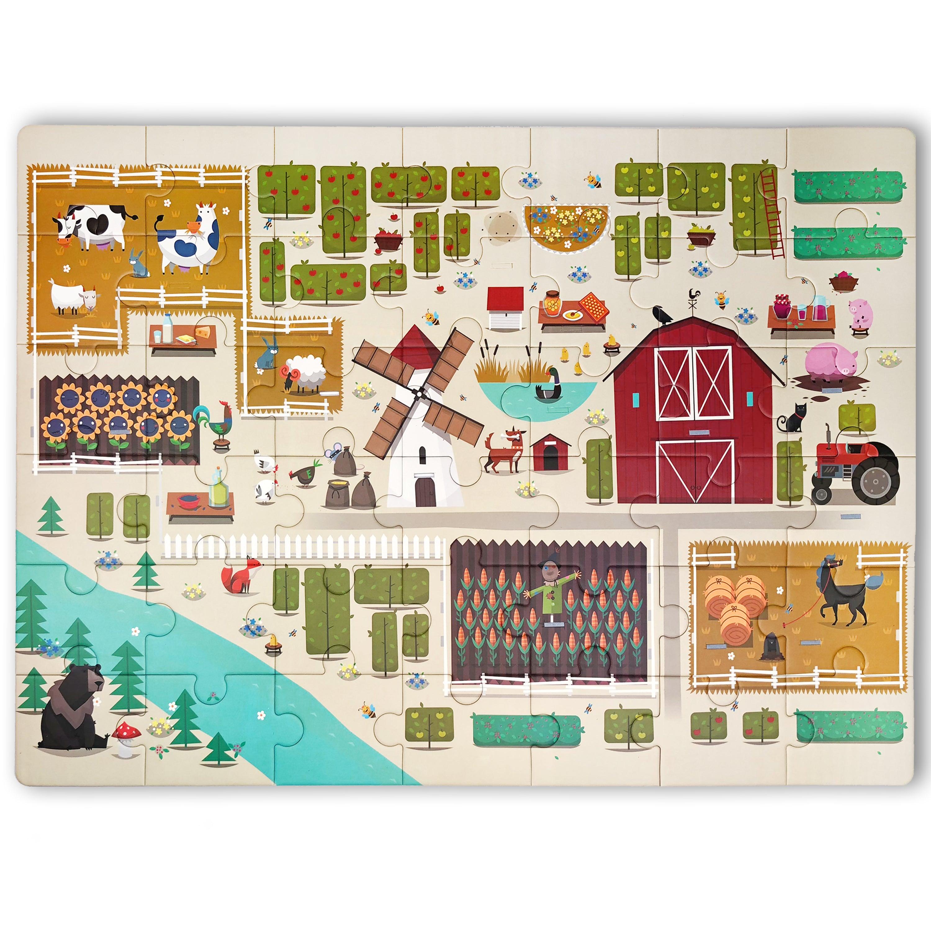 Little Fat Hugs Scenery of the Farm Puzzle | The Nest Attachment Parenting Hub