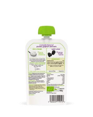 Little Freddie Organic Puree - Perfect Start Prune Greek Style Yoghurt With Oats | The Nest Attachment Parenting Hub