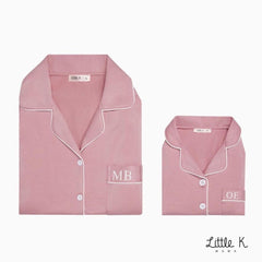 Little K Bamboo Kids Unisex Long Sleeves Pajama Set Pink | The Nest Attachment Parenting Hub