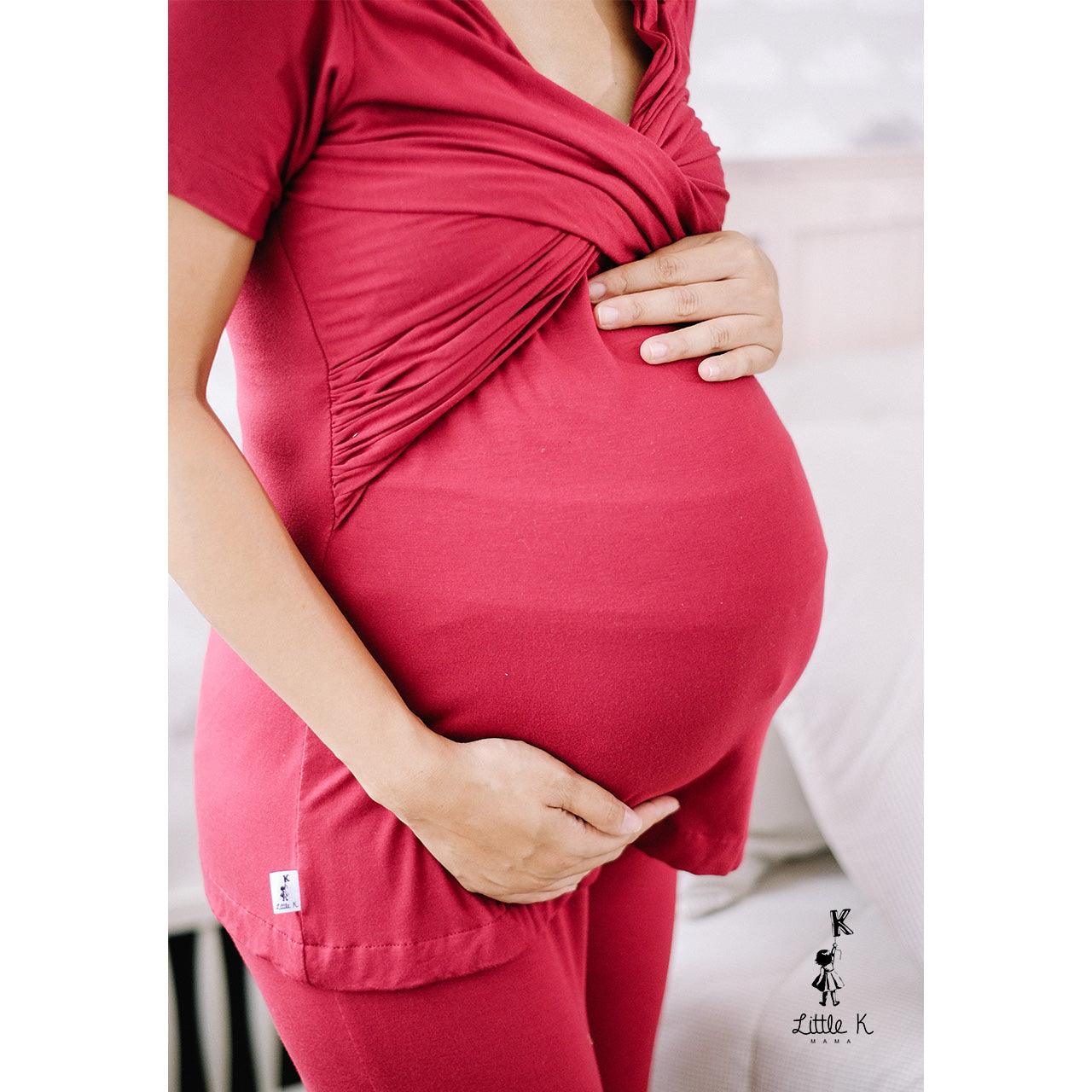 Little K Bamboo Mama PJ Icy Grey | The Nest Attachment Parenting Hub