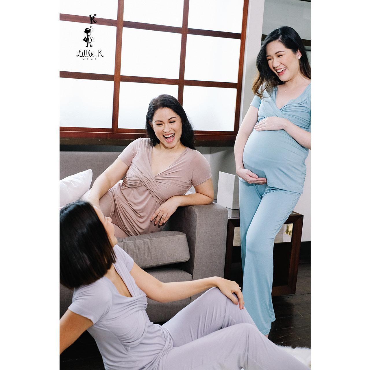 Little K Bamboo Mama PJ Seafoam | The Nest Attachment Parenting Hub