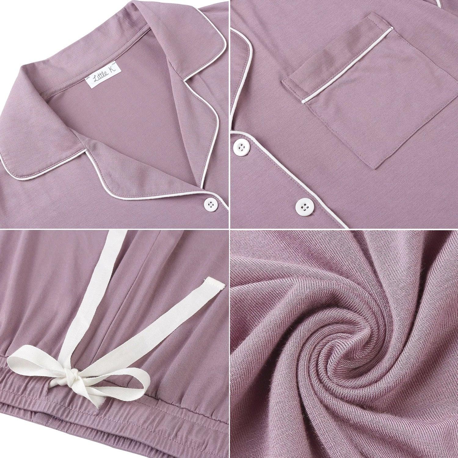 Little K Bamboo Shorties Purple | The Nest Attachment Parenting Hub