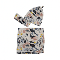 Little K Bamboo Swaddle Set Pastel Florals | The Nest Attachment Parenting Hub