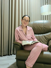Little K Bamboo Women’s Long Sleeves Pajama Set Pink | The Nest Attachment Parenting Hub