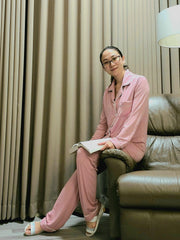 Little K Bamboo Women’s Long Sleeves Pajama Set Pink | The Nest Attachment Parenting Hub