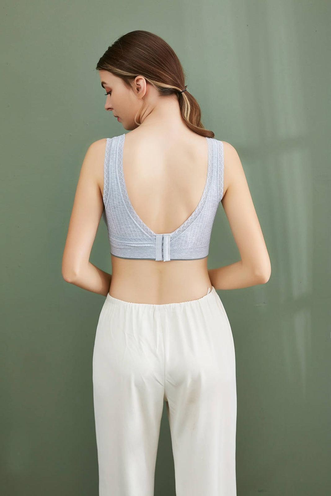 Little K Crossover Sleep Bra Blue | The Nest Attachment Parenting Hub