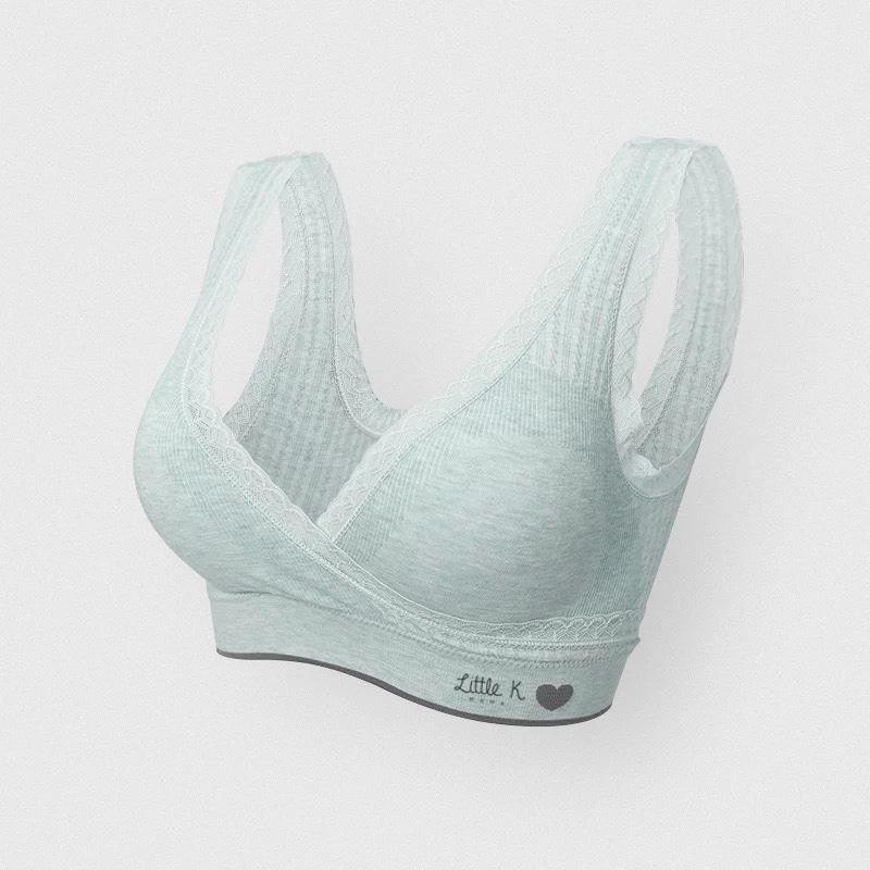 Little K Crossover Sleep Bra Green | The Nest Attachment Parenting Hub