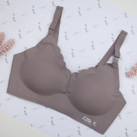 Little K Ice Silk Seamless Nursing Bra Grey | The Nest Attachment Parenting Hub