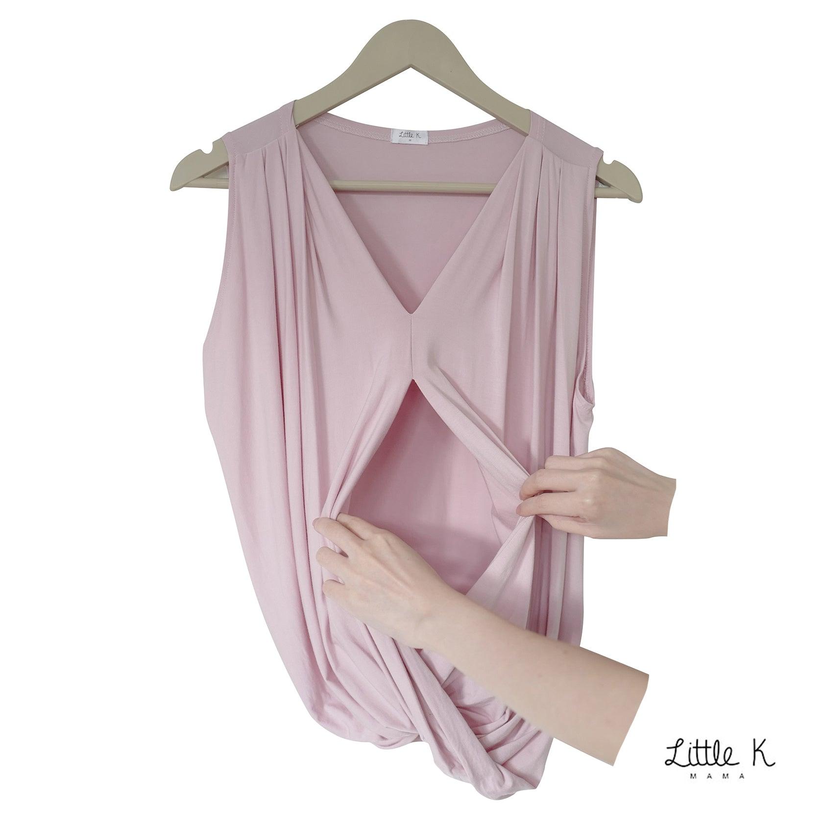 Little K Kate Nursing Blouse Stone Grey | The Nest Attachment Parenting Hub