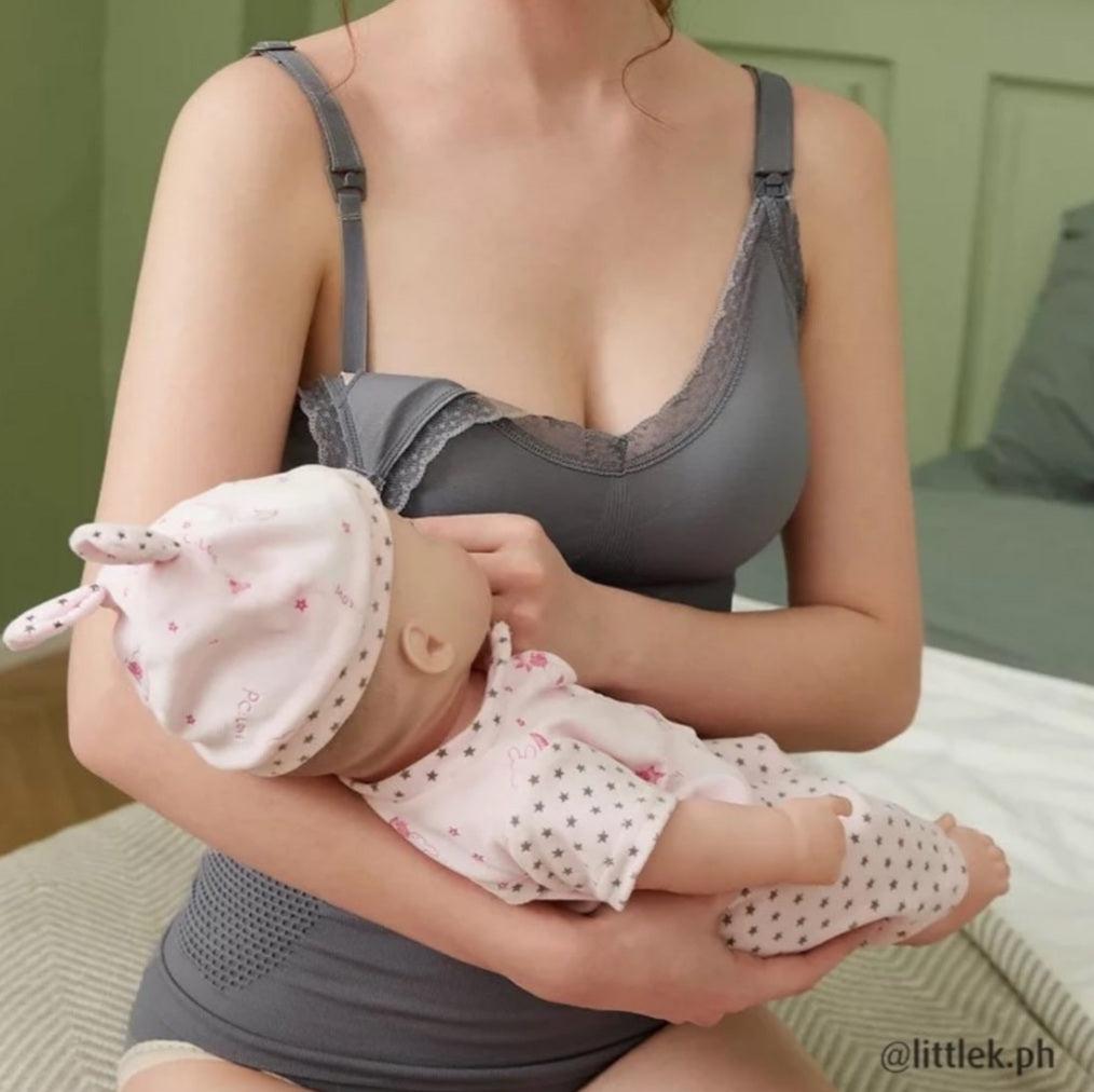 Little K Seamless Nursing Tank Dark Grey | The Nest Attachment Parenting Hub