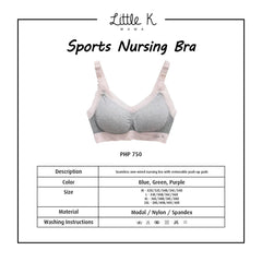 Little K Sports Nursing Bra Green | The Nest Attachment Parenting Hub