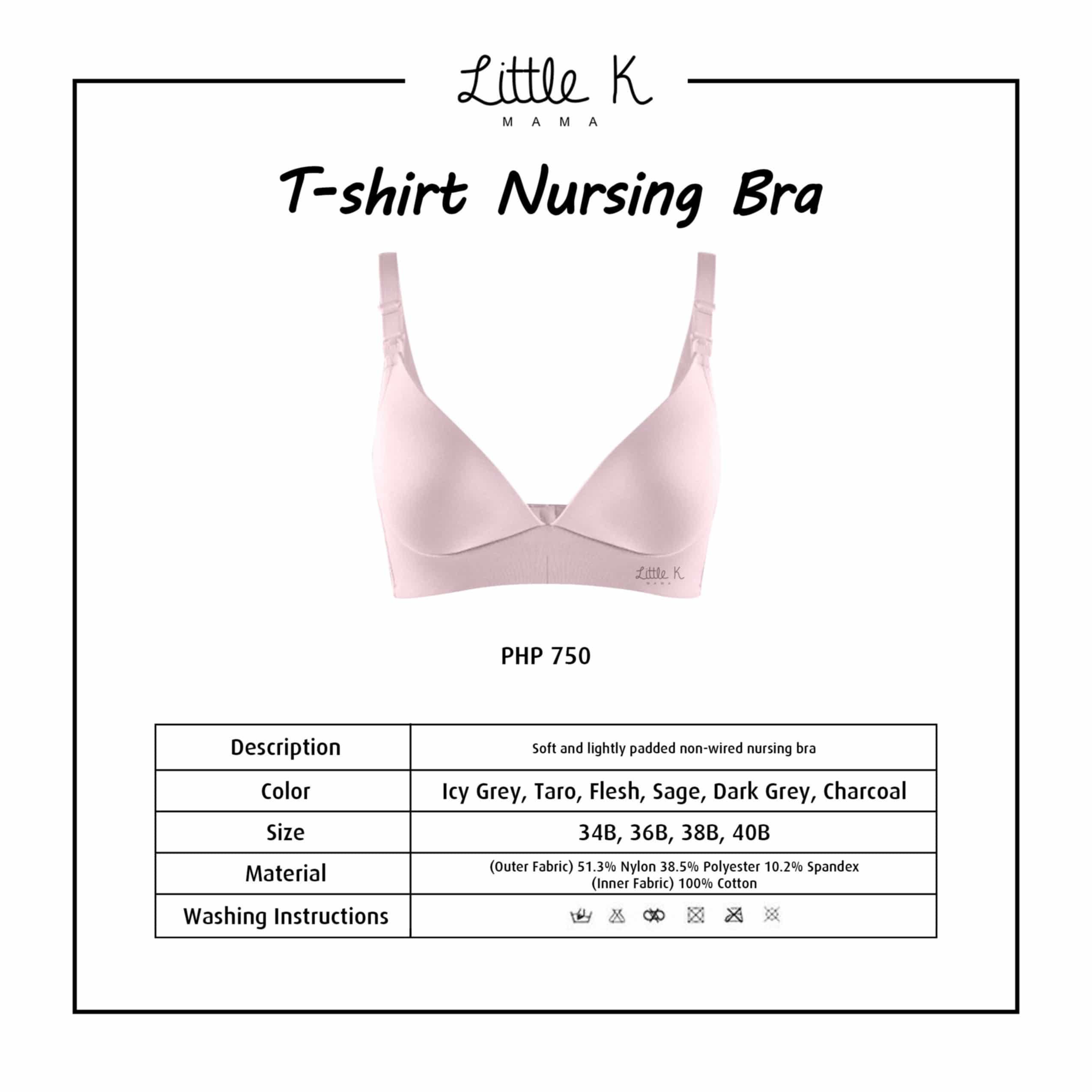 Little K T-Shirt Nursing Bra Sage | The Nest Attachment Parenting Hub