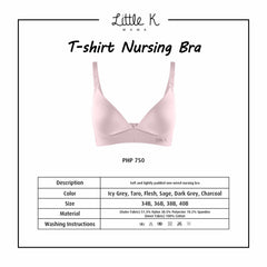 Little K T-Shirt Nursing Bra Sage | The Nest Attachment Parenting Hub
