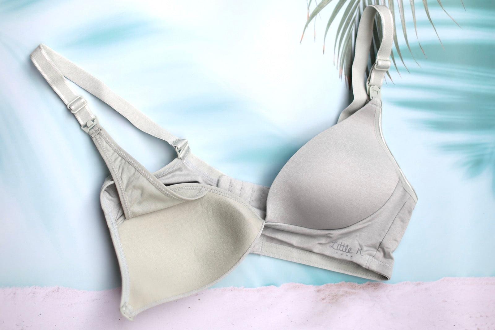 Little K T-Shirt Nursing Bra Sage | The Nest Attachment Parenting Hub