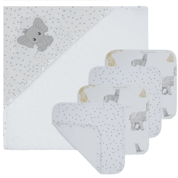 Living Textiles 5 Piece Bath Gift Set | The Nest Attachment Parenting Hub