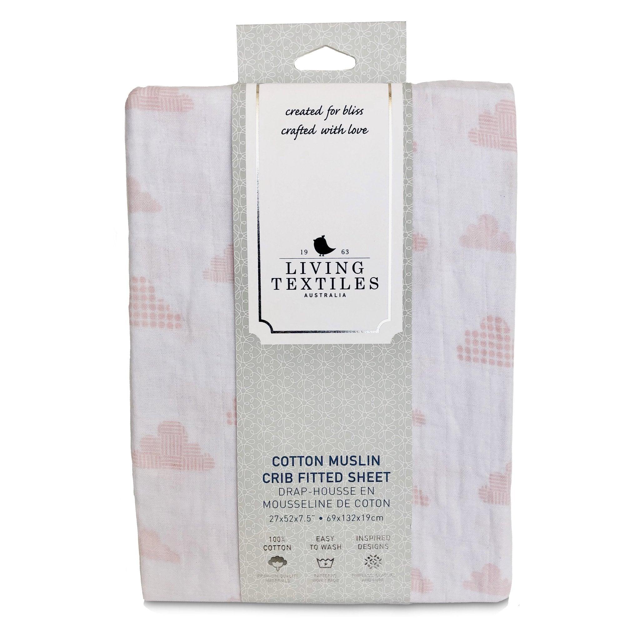 Living Textiles Crib Fitted Sheet | The Nest Attachment Parenting Hub