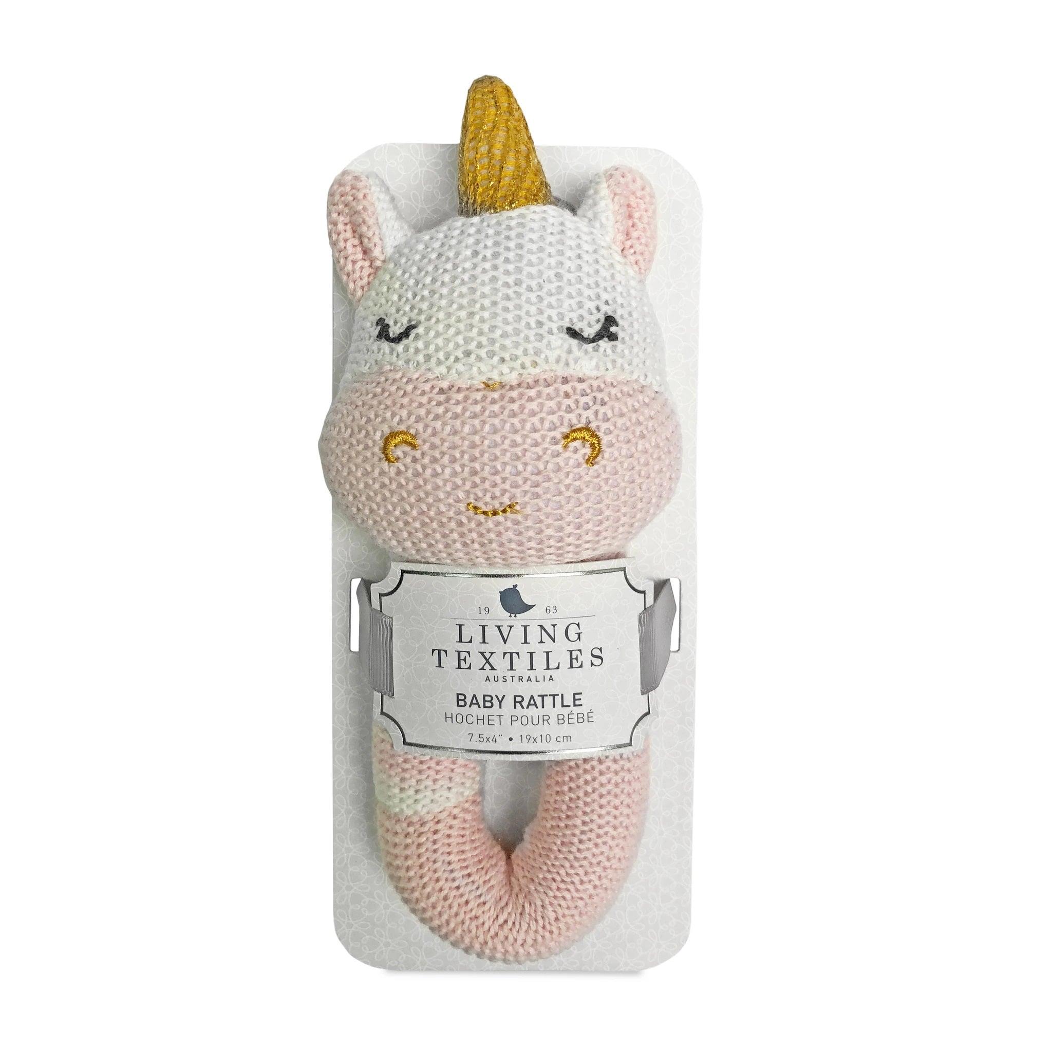 Living Textiles Knitted Rattle | The Nest Attachment Parenting Hub