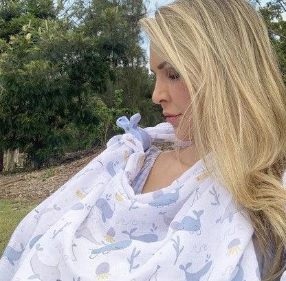 Living Textiles Muslin Swaddle & Pram Pegs | The Nest Attachment Parenting Hub