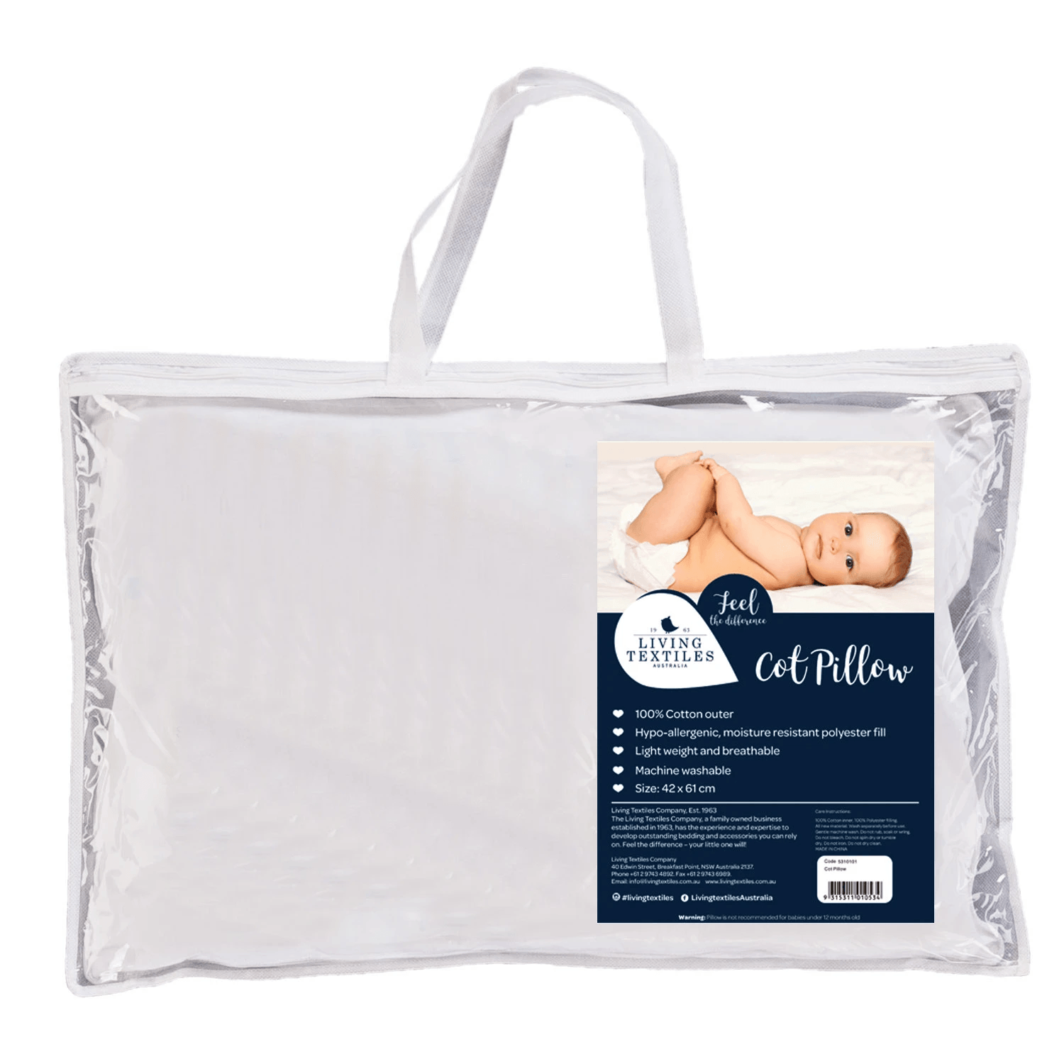 Living Textiles Pillow Cot Large 12m+ | The Nest Attachment Parenting Hub