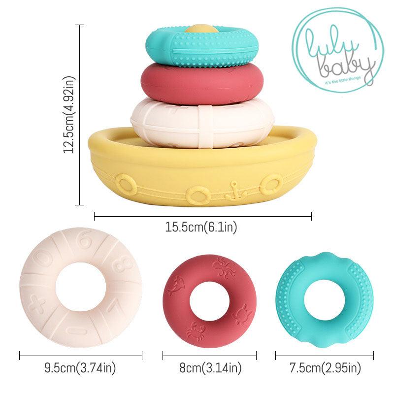 LuluBaby Floating Stacking Boat | The Nest Attachment Parenting Hub