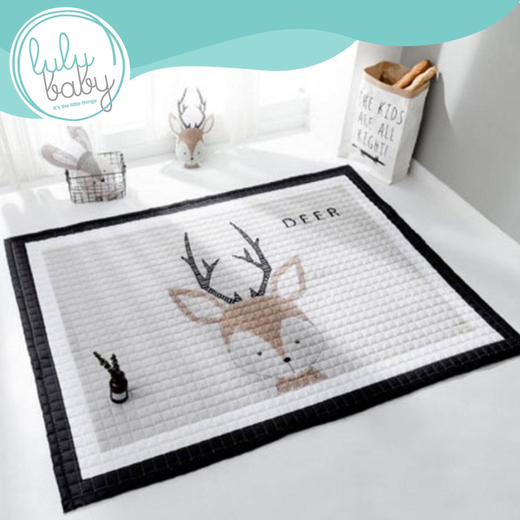 LuluBaby Non-Skid Quilted Playmat | The Nest Attachment Parenting Hub