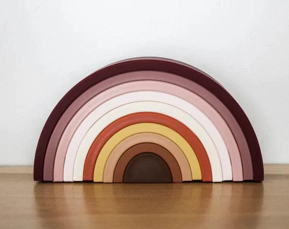 LuluBaby Rainbow Silicone Teether | The Nest Attachment Parenting Hub