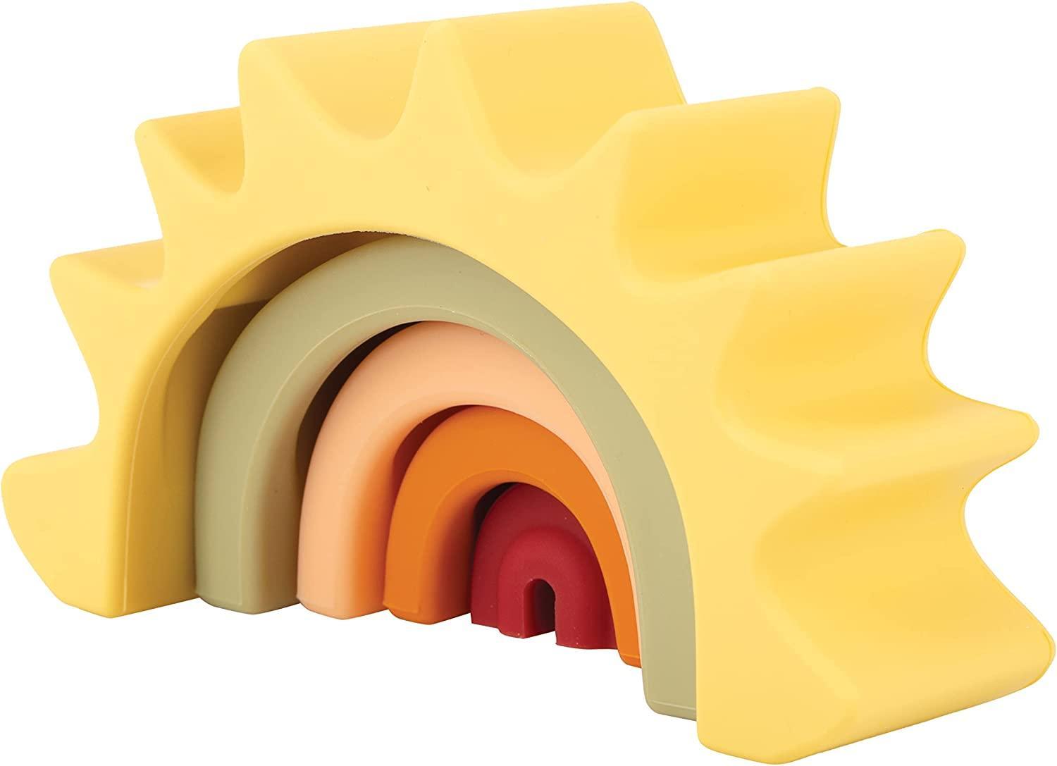 LuluBaby Sun Silicone Teether Stacking Toy | The Nest Attachment Parenting Hub