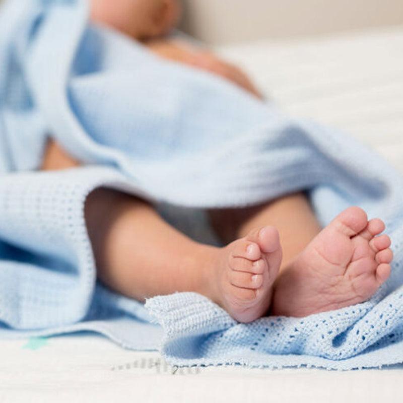 Lulujo Cellular Baby Blanket | The Nest Attachment Parenting Hub