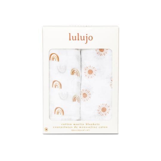 Lulujo Cotton Muslin Blanket (Set of 2) | The Nest Attachment Parenting Hub