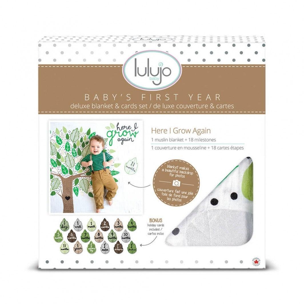 Lulujo Milestone Blanket & Card Set | The Nest Attachment Parenting Hub