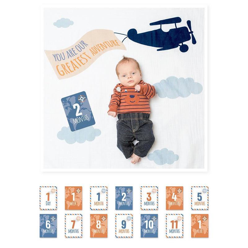 Lulujo Milestone Blanket & Card Set | The Nest Attachment Parenting Hub