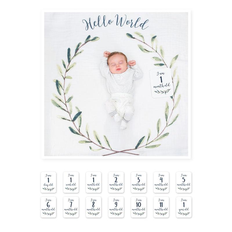Lulujo Milestone Blanket & Card Set | The Nest Attachment Parenting Hub