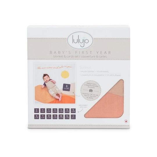 Lulujo Milestone Blanket & Card Set | The Nest Attachment Parenting Hub
