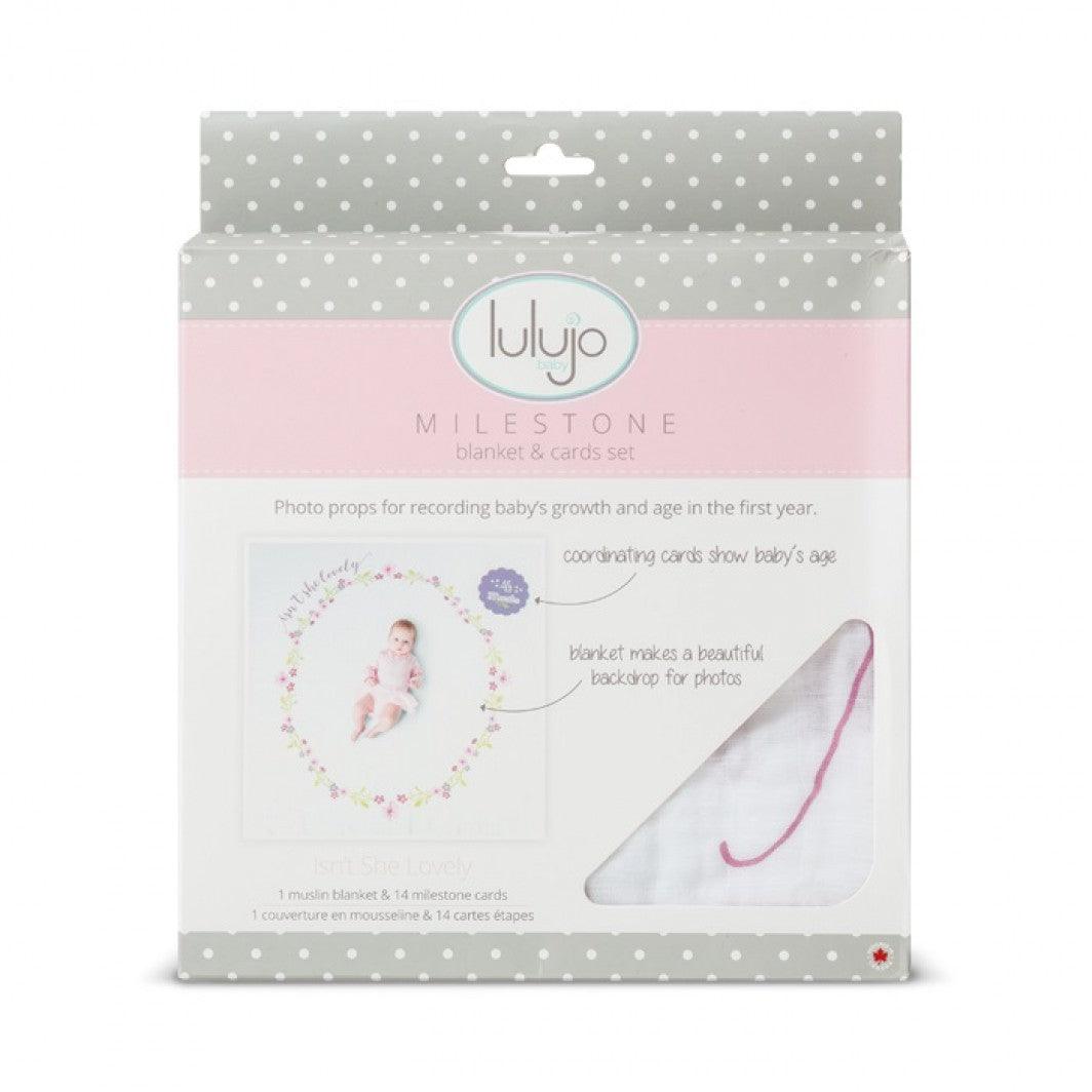 Lulujo Milestone Blanket & Card Set | The Nest Attachment Parenting Hub