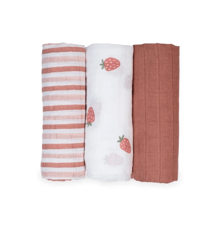 Lulujo Mini Muslin Receiving Blankets (Set of 3) | The Nest Attachment Parenting Hub