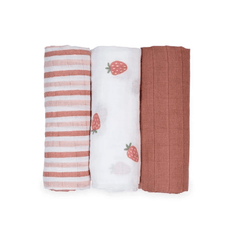 Lulujo Mini Muslin Receiving Blankets (Set of 3) | The Nest Attachment Parenting Hub