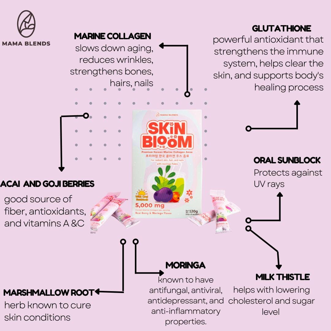 Mama Blends Skin Bloom Premium Korean Marine Collagen Juice | The Nest Attachment Parenting Hub