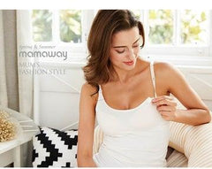 Mamaway Breastfeeding Singlet with Built in Bra (White) 11201W* | The Nest Attachment Parenting Hub