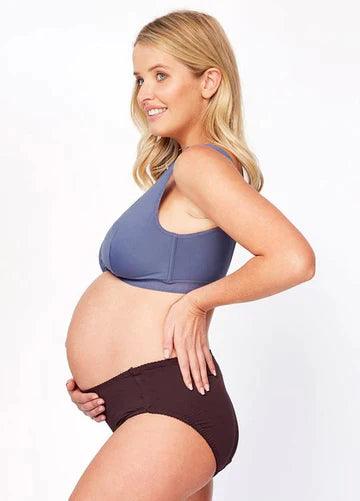 Mamaway Nano Red Crossover Maternity and Nursing Bra Dusty Purple 180884P | The Nest Attachment Parenting Hub