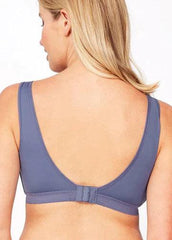Mamaway Nano Red Crossover Maternity and Nursing Bra Dusty Purple 180884P | The Nest Attachment Parenting Hub