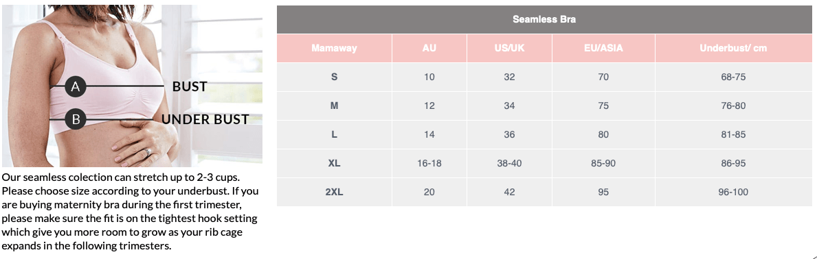 Mamaway Ultra Breezy Seamless Maternity & Nursing Bra Dusty Pink 210890D | The Nest Attachment Parenting Hub