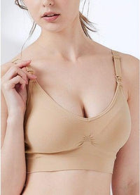 Mamaway Ultra Breezy Seamless Maternity & Nursing Bra Nude 210890F | The Nest Attachment Parenting Hub