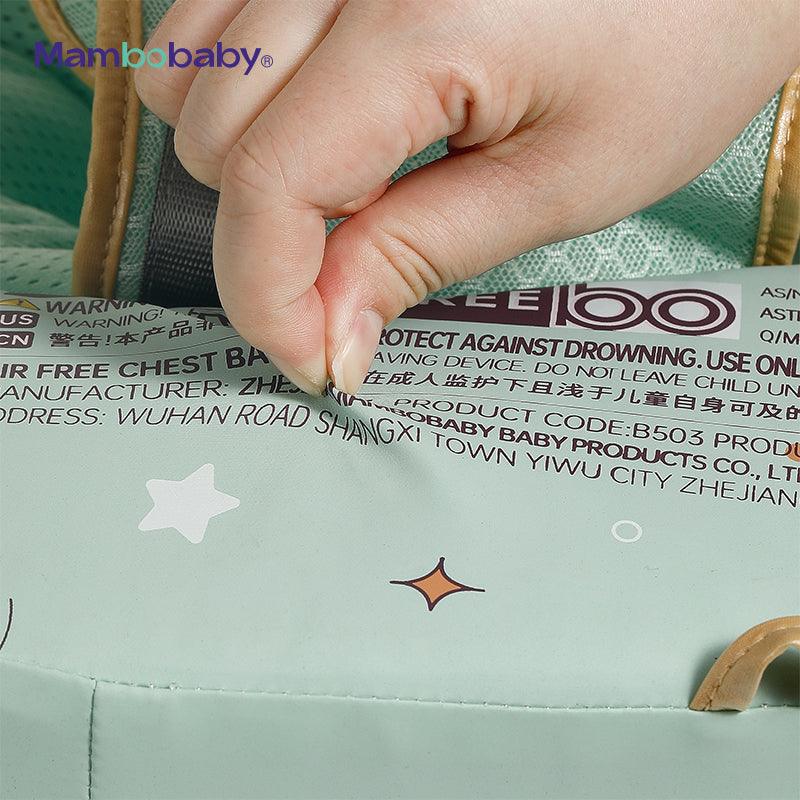 Mambobaby Air-Free Foldable Chest Type With Canopy & Stabilizer (3-24mo) | The Nest Attachment Parenting Hub