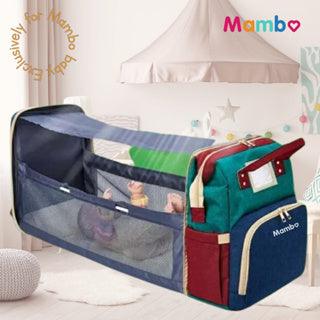 MamboBabyPh - 2in1 Crib & Diaper Bag Portable Foldable Travel Bed | The Nest Attachment Parenting Hub