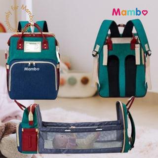 MamboBabyPh - 2in1 Crib & Diaper Bag Portable Foldable Travel Bed | The Nest Attachment Parenting Hub