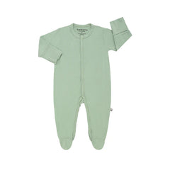 Bamberry Baby Marshmallow Collection Footed Romper - Matcha Green