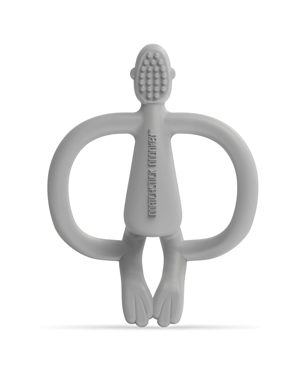 Matchstick Monkey Teething Toy - Grey (New Version) | The Nest Attachment Parenting Hub