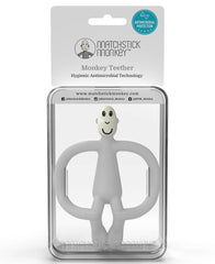 Matchstick Monkey Teething Toy - Grey (New Version) | The Nest Attachment Parenting Hub
