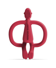 Matchstick Monkey Teething Toy - Red (New Version) | The Nest Attachment Parenting Hub